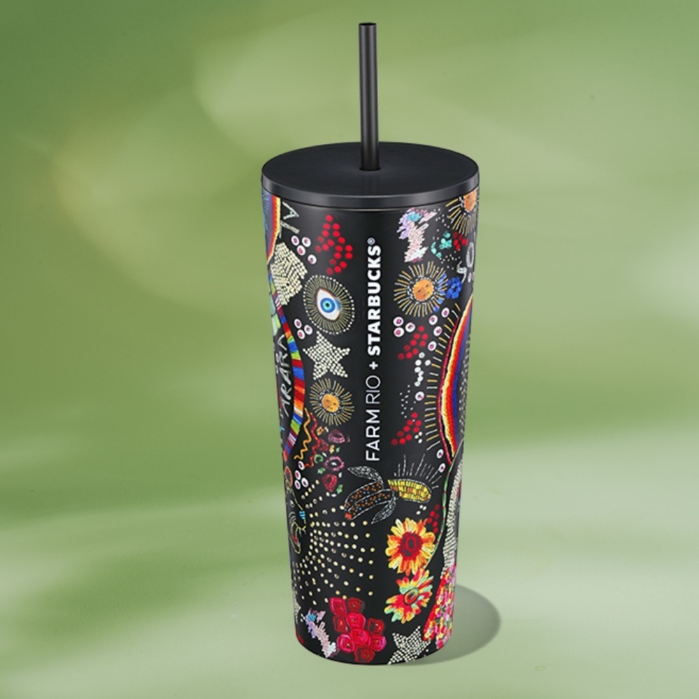 New Starbucks x FARM Rio 24 oz. Stainless Cold Cup Borogodo Venti Tumbler - Picture 6 of 7